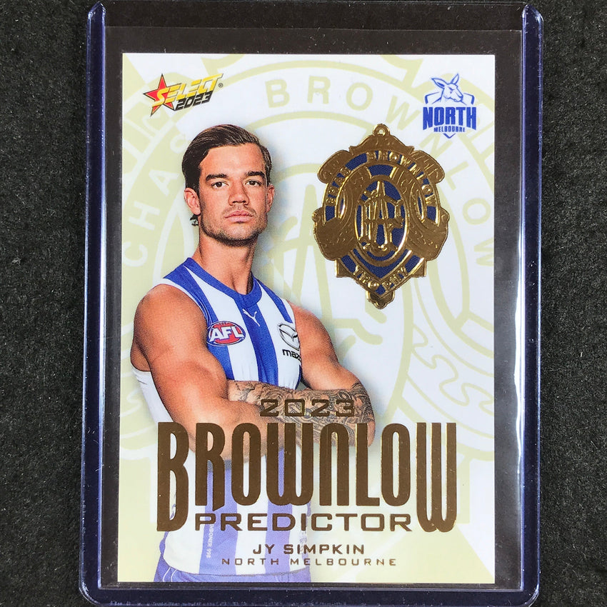 2034 Select AFL Footy Stars JY SIMPKIN Brownlow Predictor Gold 91/260