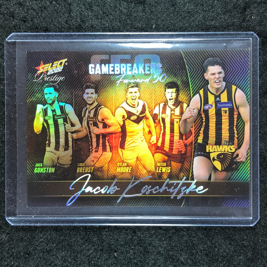 2022 Select AFL Prestige JACOB KOSHITZKE Gamebreakers Forward 50 001/750