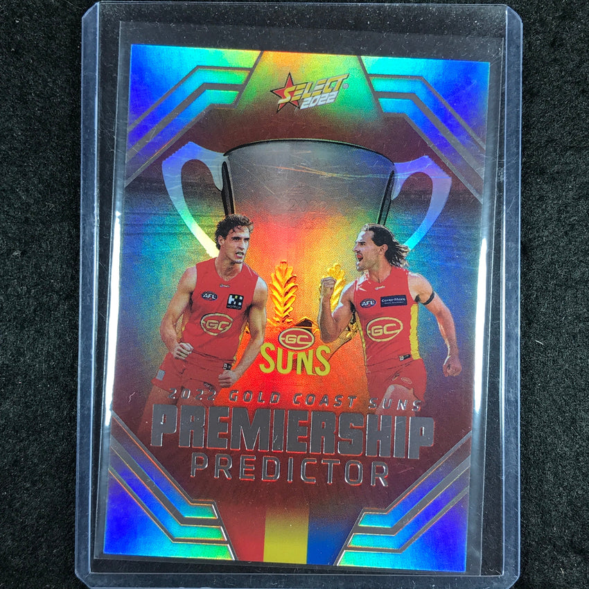 2022 Select AFL Footy Stars GOLD COAST Premiership Predictor 119/185