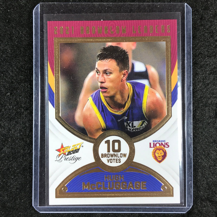 2022 Select AFL Prestige HUGH MCCLUGGAGE 2021 Brownlow Leaders 49/80
