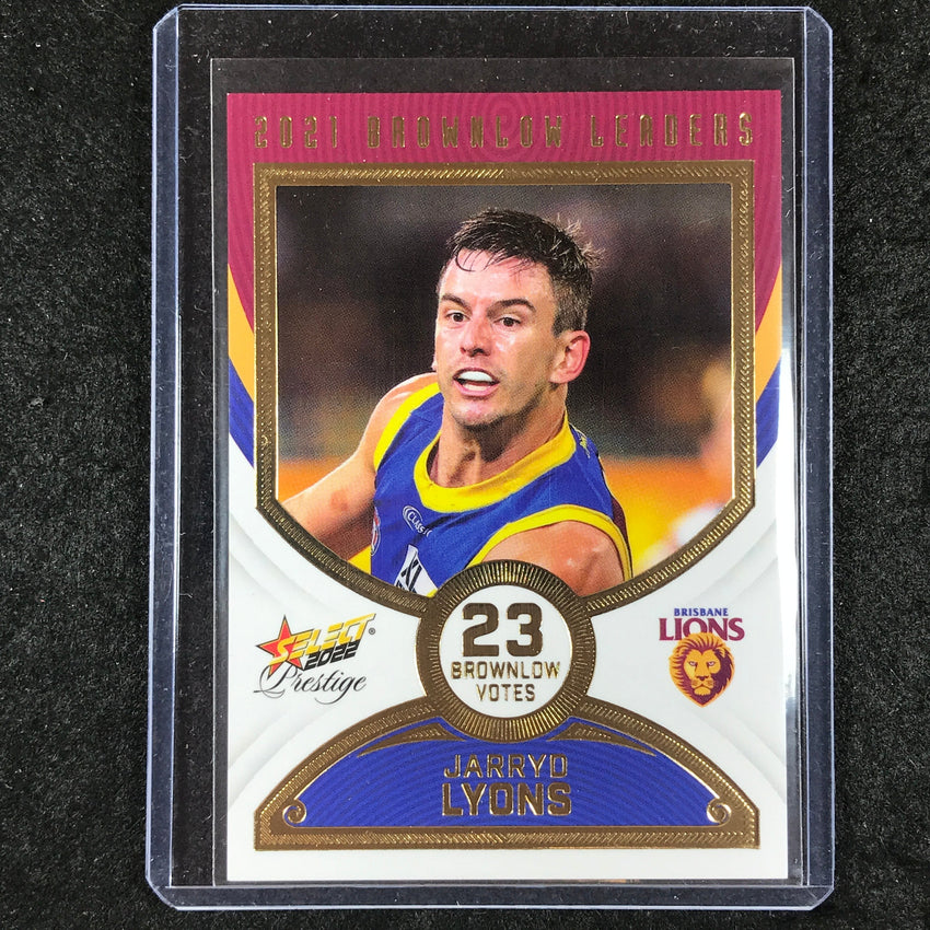 2022 Select AFL Prestige JARRYD LYONS 2021 Brownlow Leaders 29/80