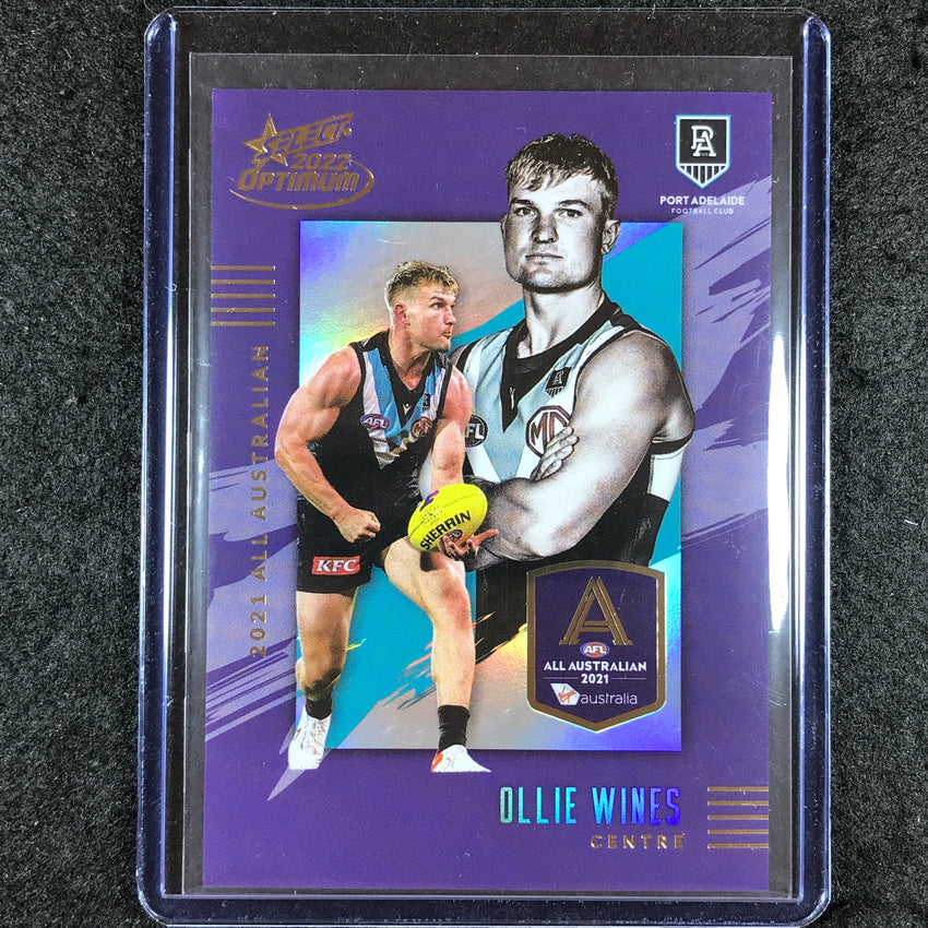 2022 Select AFL Optimum OLLIE WINES 2021 All Australian 49/195