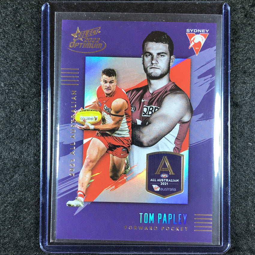 2022 Select AFL Optimum TOM PAPLEY 2021 All Australian 61/195