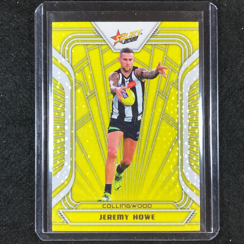 2022 Select AFL Footy Stars JEREMY HOWE Fractured Acid Yellow 109/145