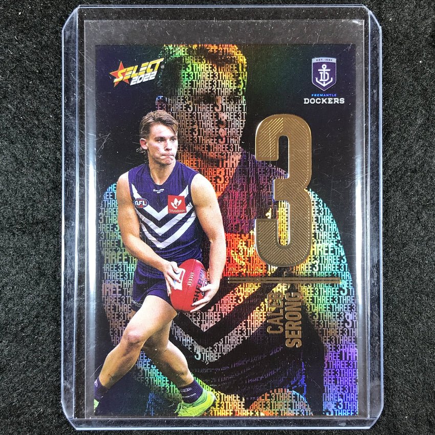 2022 Select AFL Footy Stars CALEB SERONG Numbers Midnight 22/130