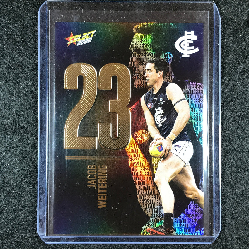 2022 Select AFL Footy Stars JACOB WEITERING Numbers Midnight 110/130