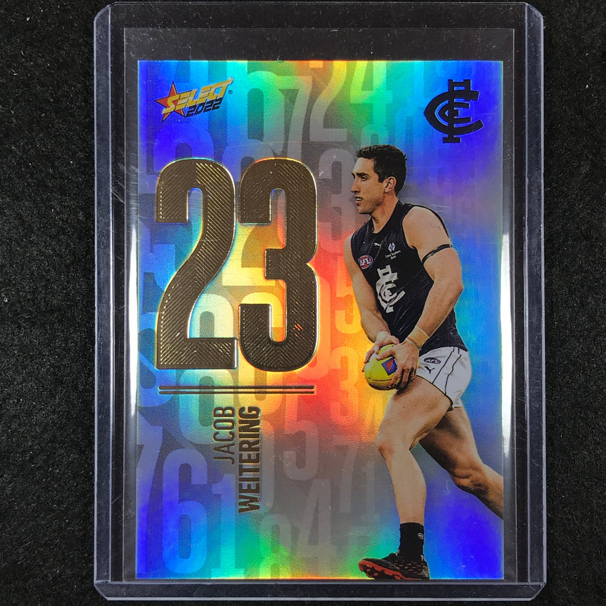2022 Select AFL Footy Stars JACOB WEITERING Numbers Daylight 124/190