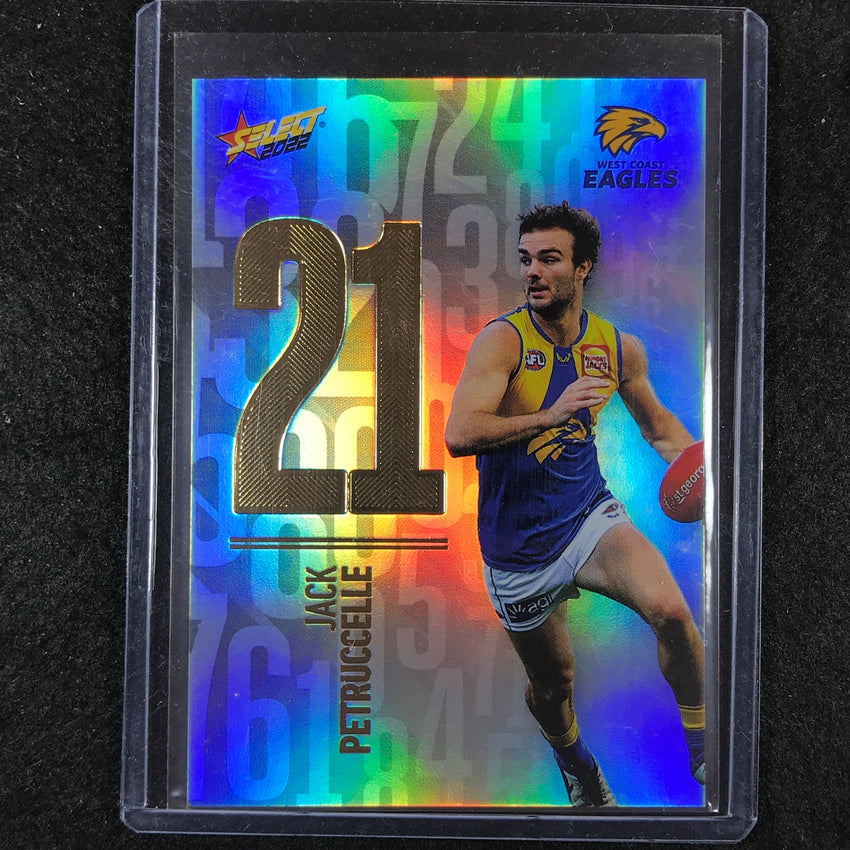 2022 Select AFL Footy Stars JACK PETRUCCELLE Numbers Daylight 55/190