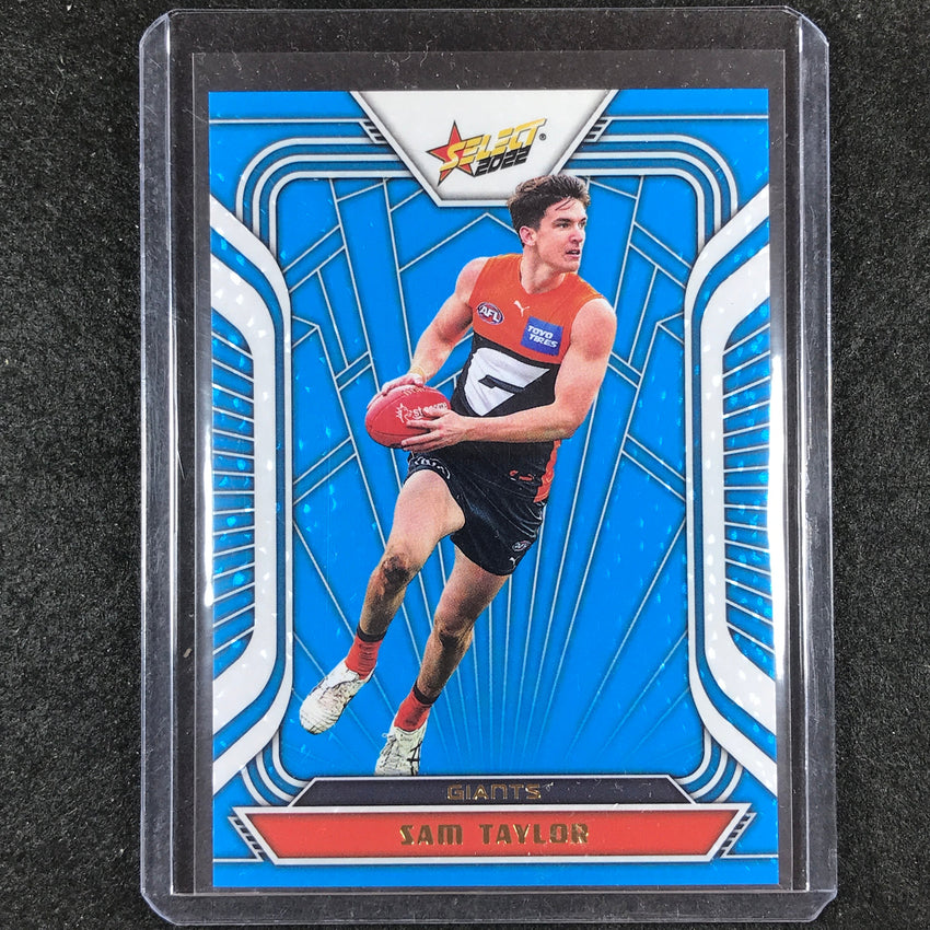 2022 Select AFL Footy Stars SAM TAYLOR Fractured Arctic Blue 002/190