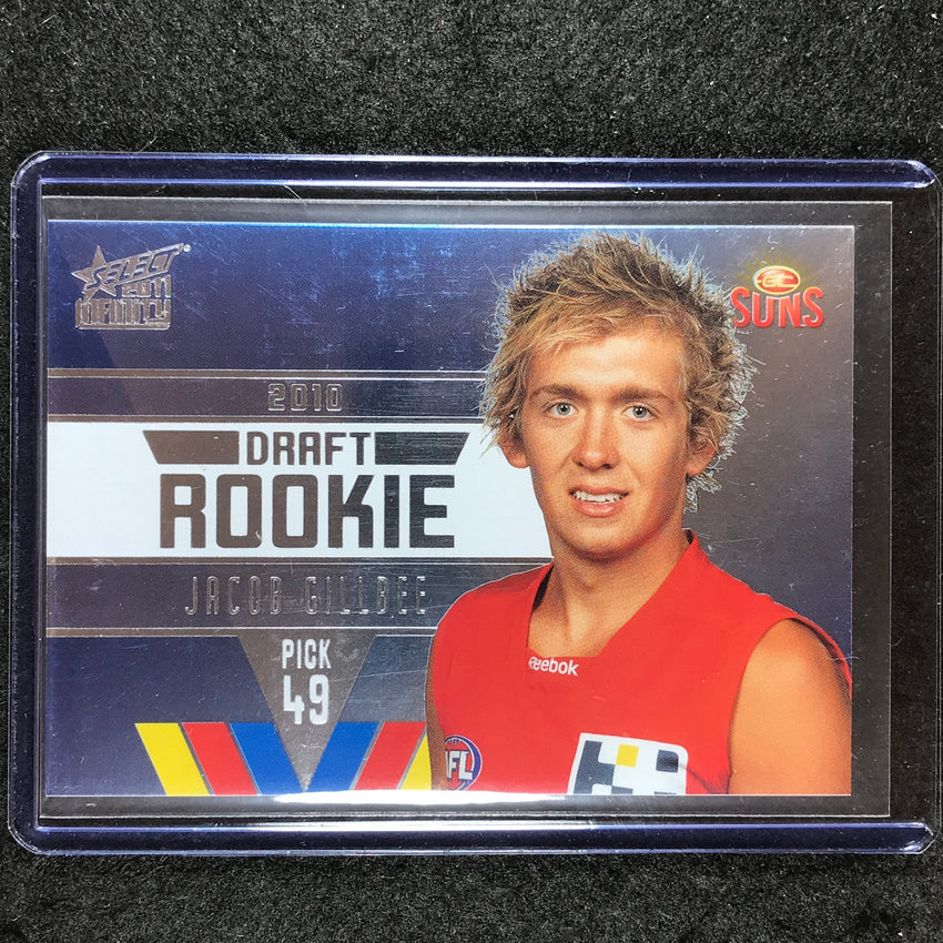 2011 Select AFL Infinity JACOB GILLBEE Draft Rookie 322/400