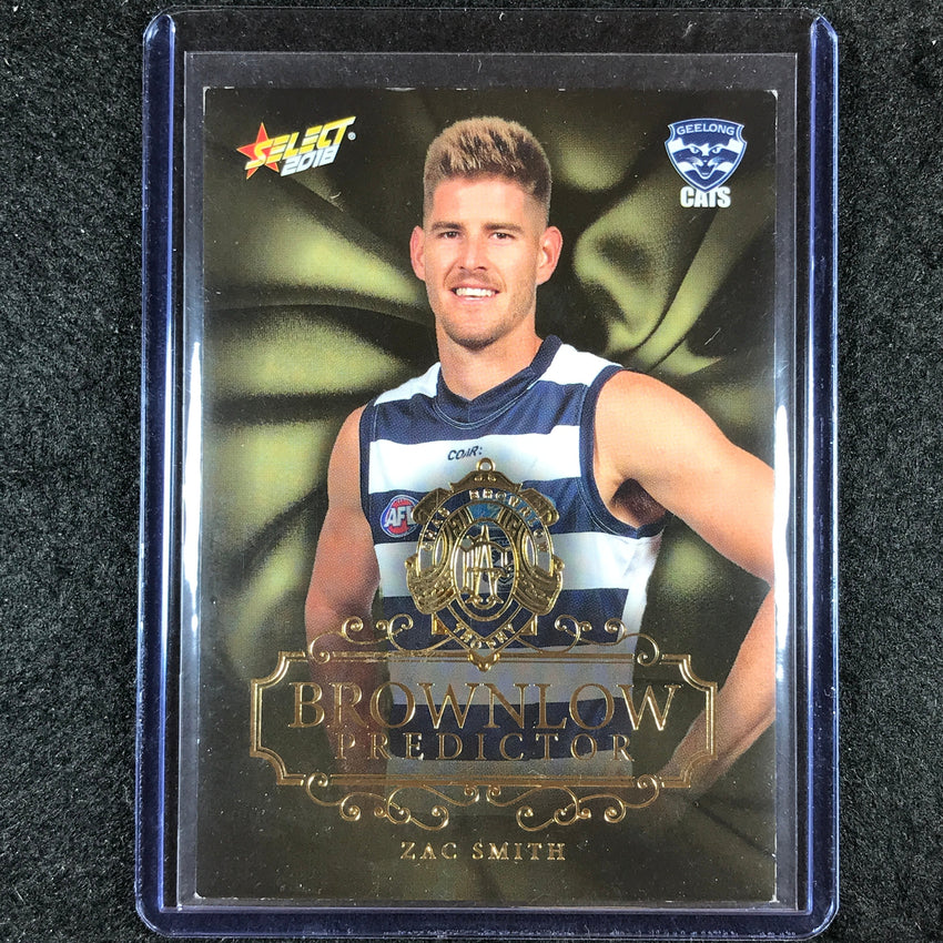2018 Select AFL Footy Stars ZAC SMITH Brownlow Predictor 166/250