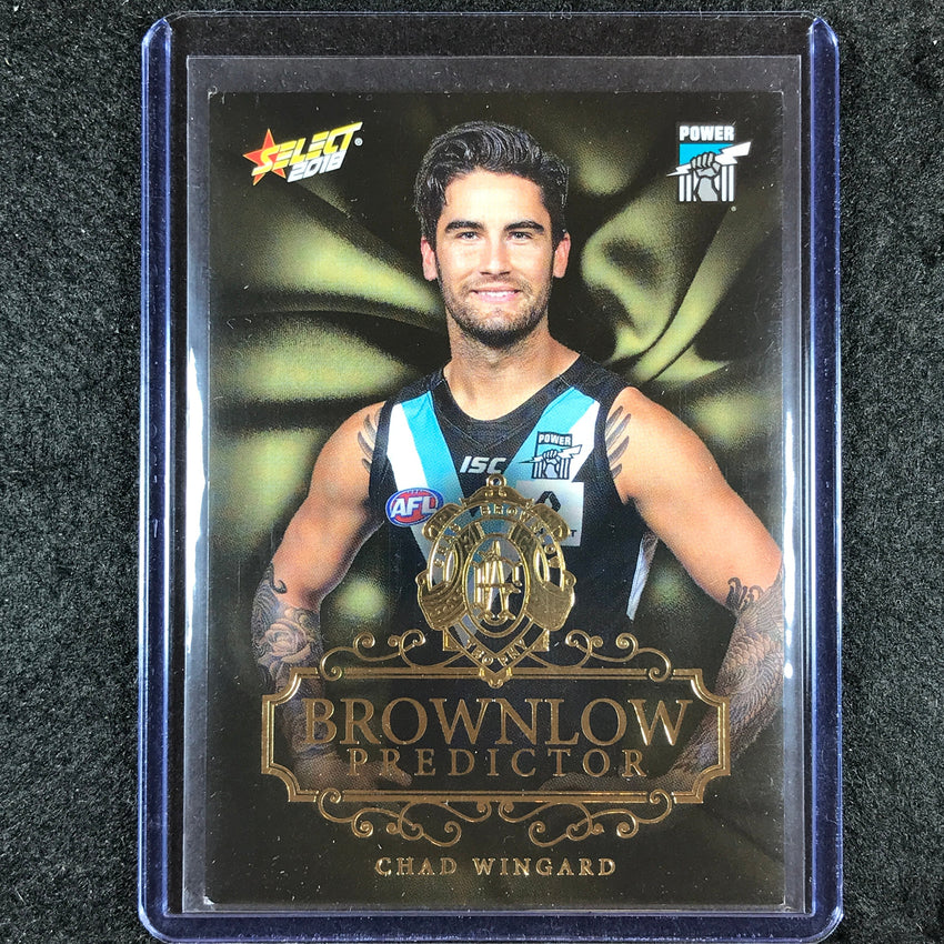 2018 Select AFL Footy Stars CHAD WINGARD Brownlow Predictor 60/250