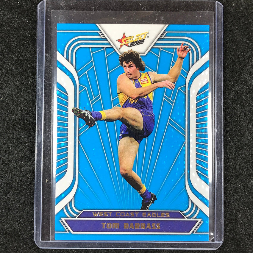 2022 Select AFL Footy Stars TOM BARRASS Fractured Arctic Blue 188/190