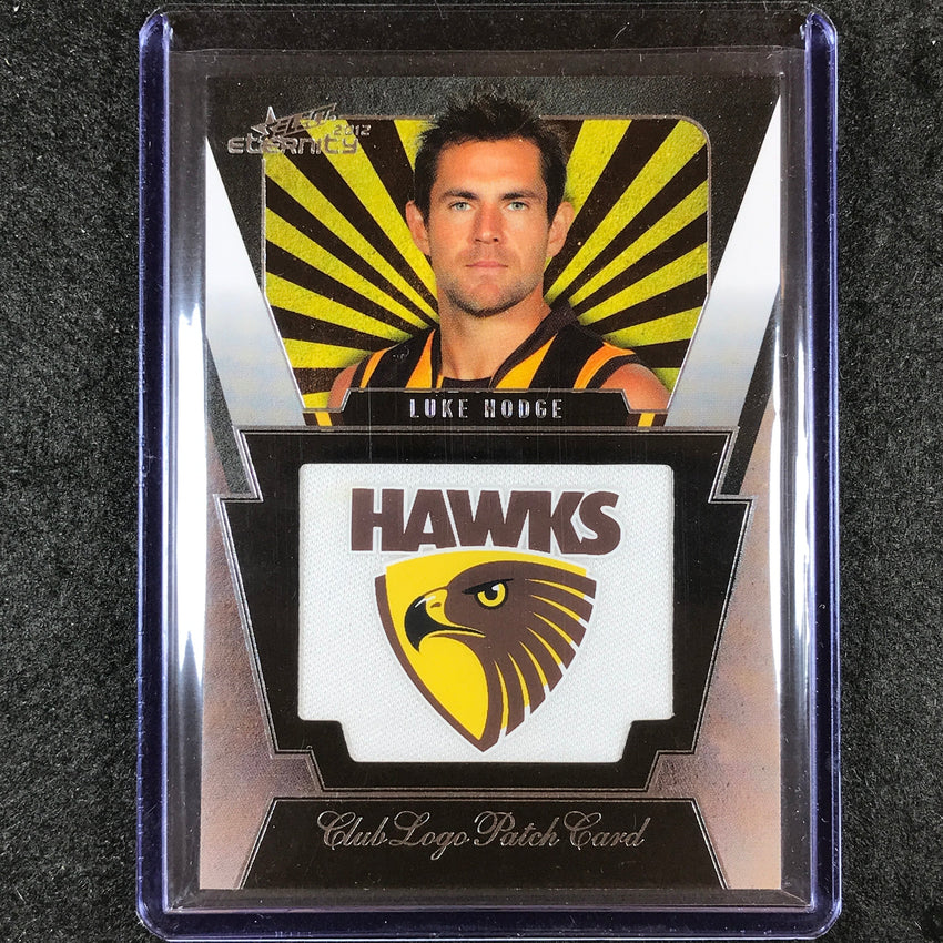 2012 Select AFL Eternity LUKE HODGE Club Logo Patch Card #69