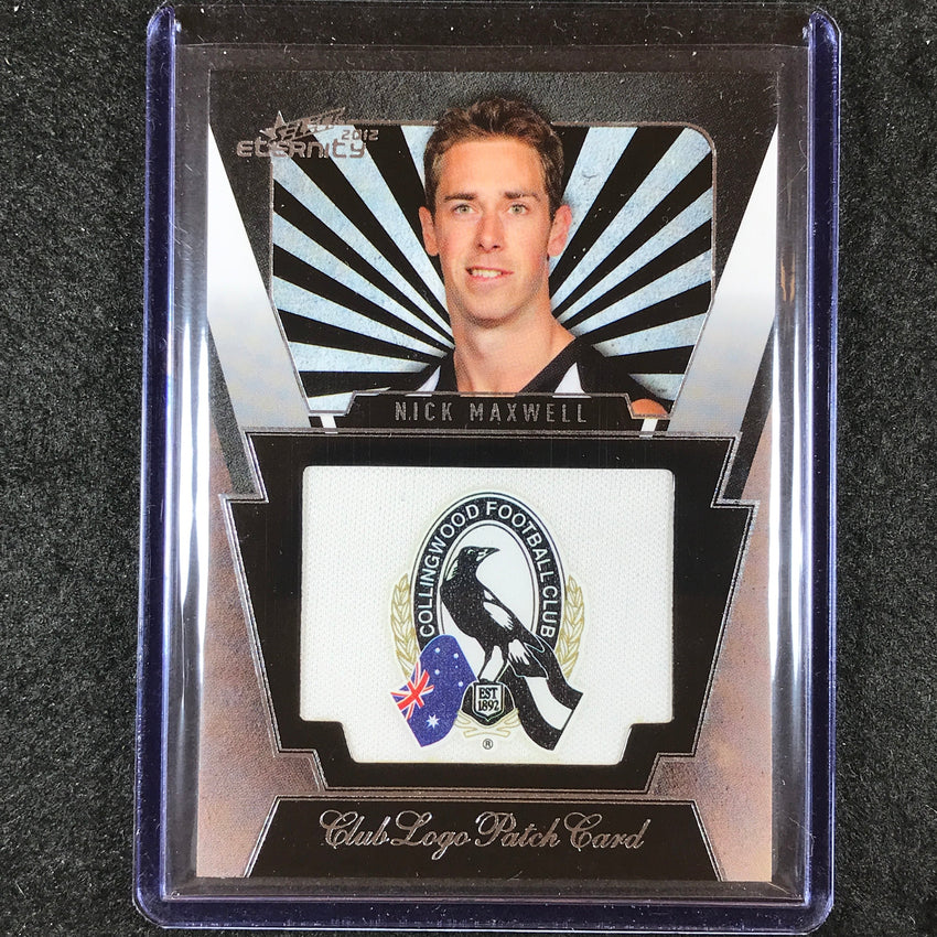 2012 Select AFL Eternity NICK MAXWELL Club Logo Patch Card #266