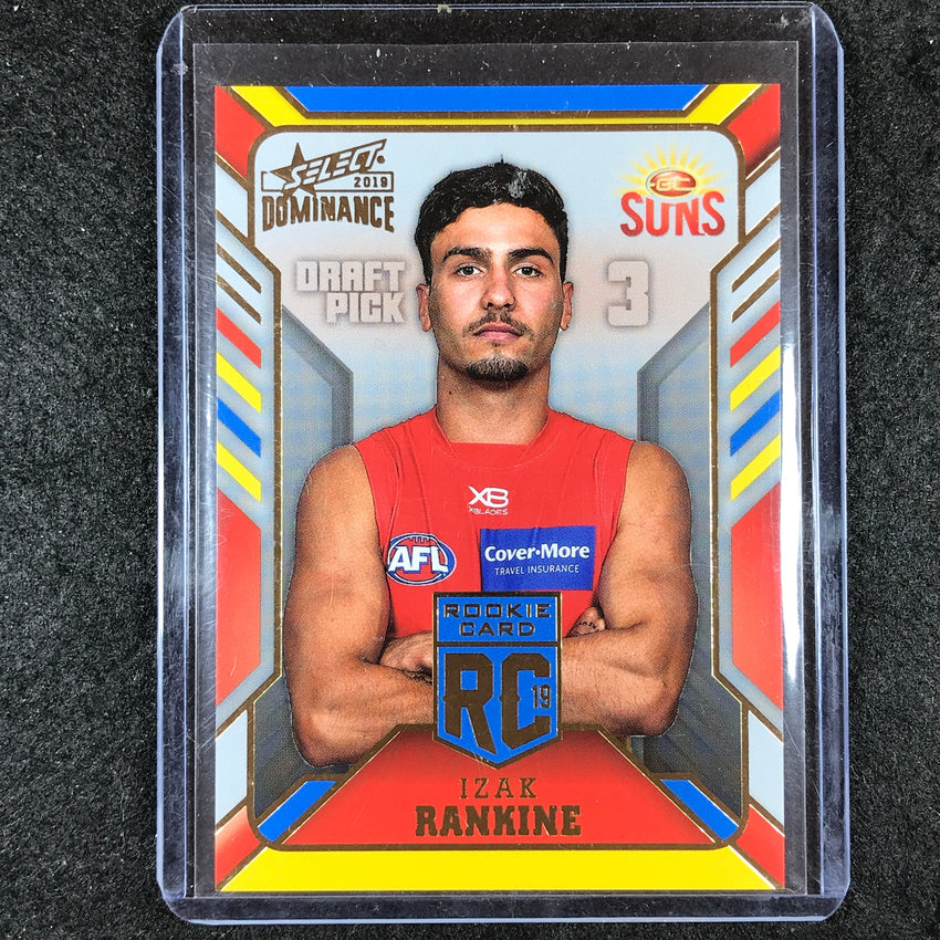 2019 Select AFL Dominance IZAK RANKINE Rookie Card RC 244/250