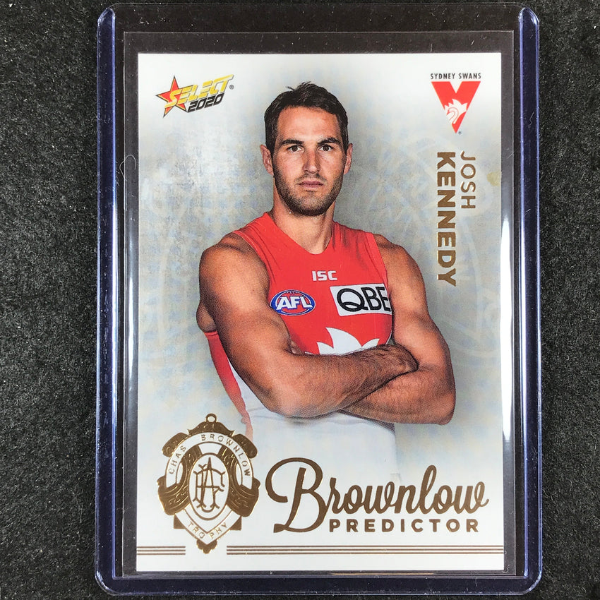 2020 Select AFL Footy Stars JOSH KENNEDY Brownlow Predictor Gold 129/140