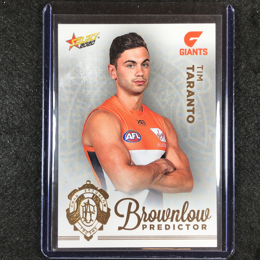 2020 Select AFL Footy Stars TIM TARANTO Brownlow Predictor Gold 29/140