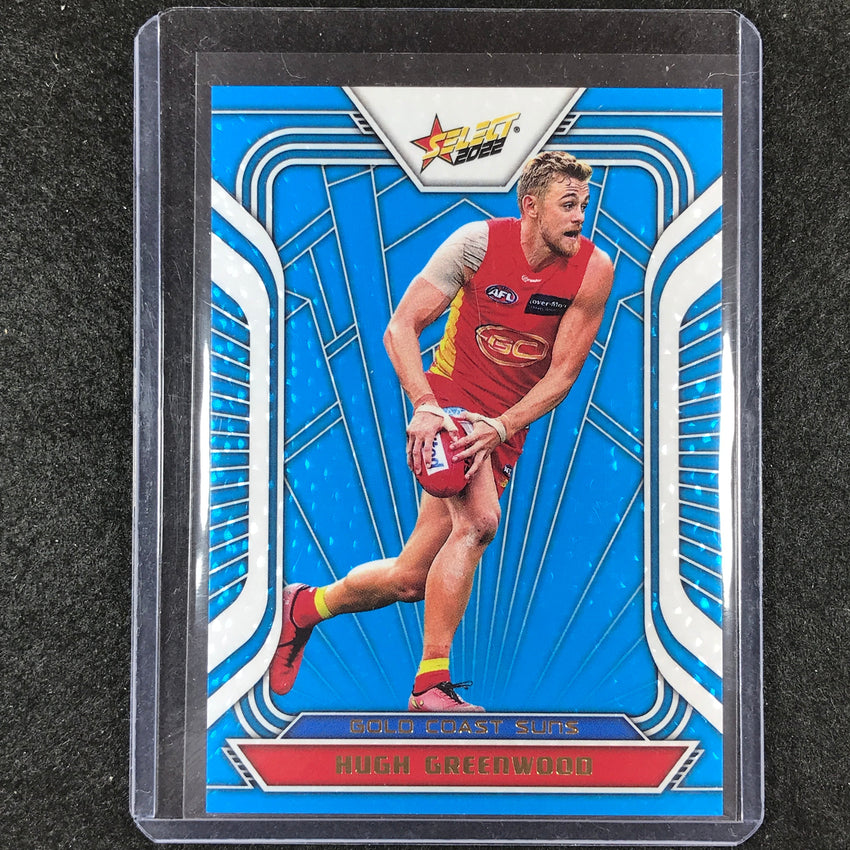 2022 Select AFL Footy Stars HUGH GREENWOOD Fractured Arctic Blue 113/190