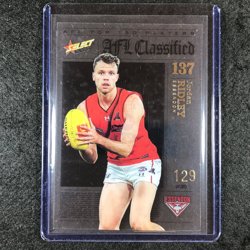 2023 Select AFL Footy Stars JORDAN RIDLEY AFL Classified 129/365