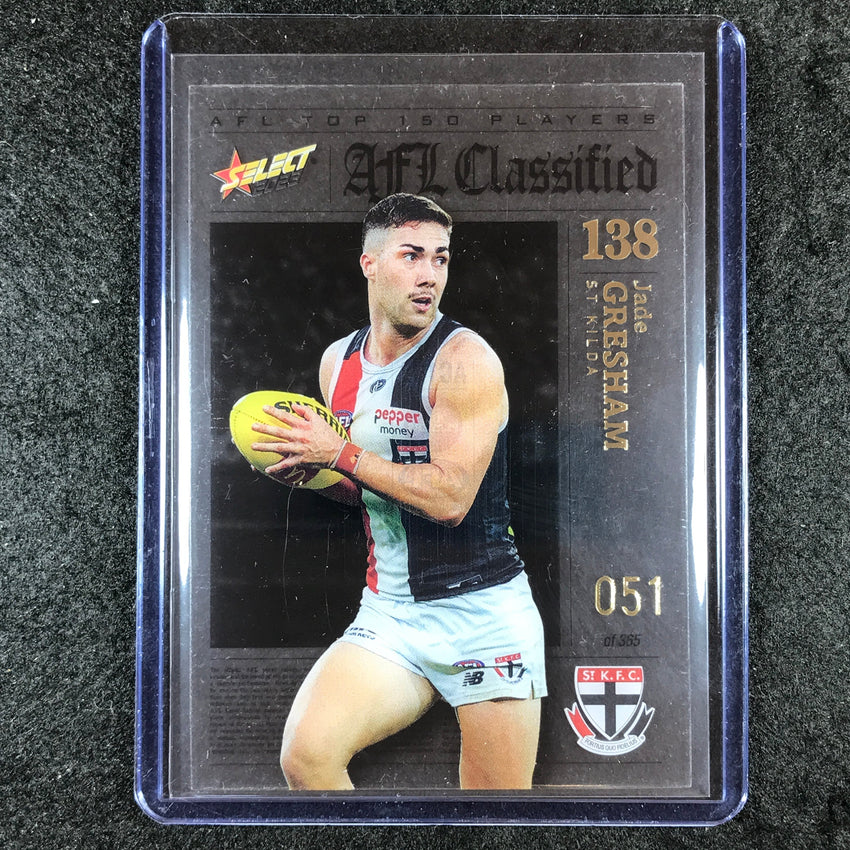 2023 Select AFL Footy Stars JADE GRESHAM AFL Classified 51/365