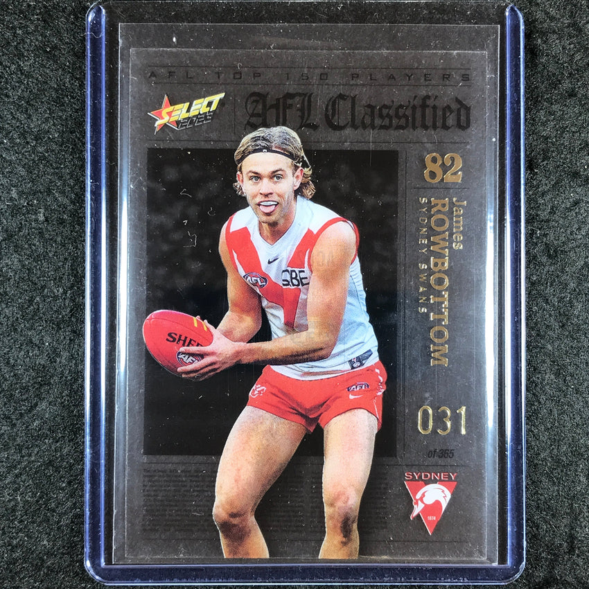 2023 Select AFL Footy Stars JAMES ROWBOTTOM AFL Classified 31/365