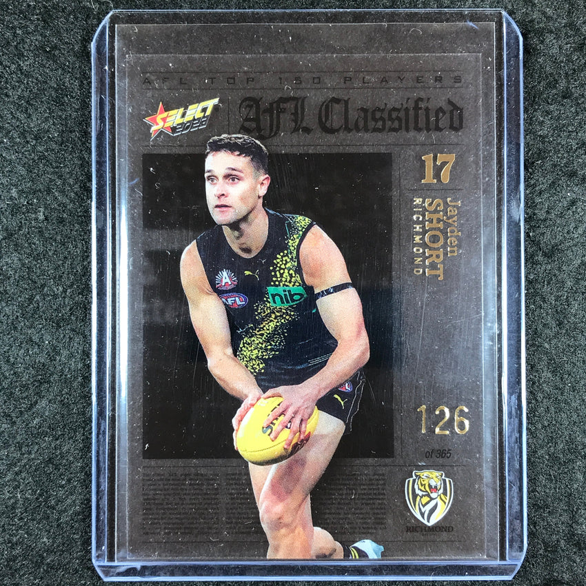 2023 Select AFL Footy Stars JAYDEN SHORT AFL Classified 126/365