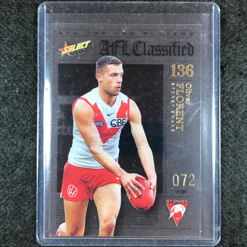 2023 Select AFL Footy Stars OLIVER FLORENT AFL Classified 72/365