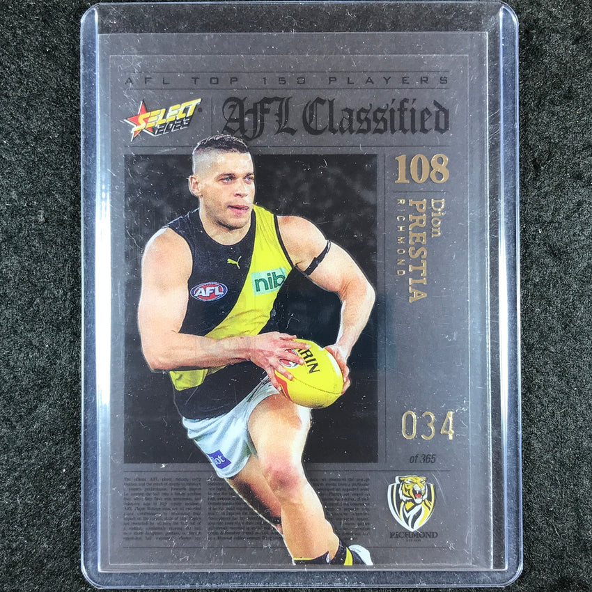 2023 Select AFL Footy Stars DION PRESTIA AFL Classified 34/365