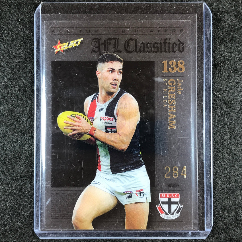 2023 Select AFL Footy Stars JADE GRESHAM AFL Classified 284/365