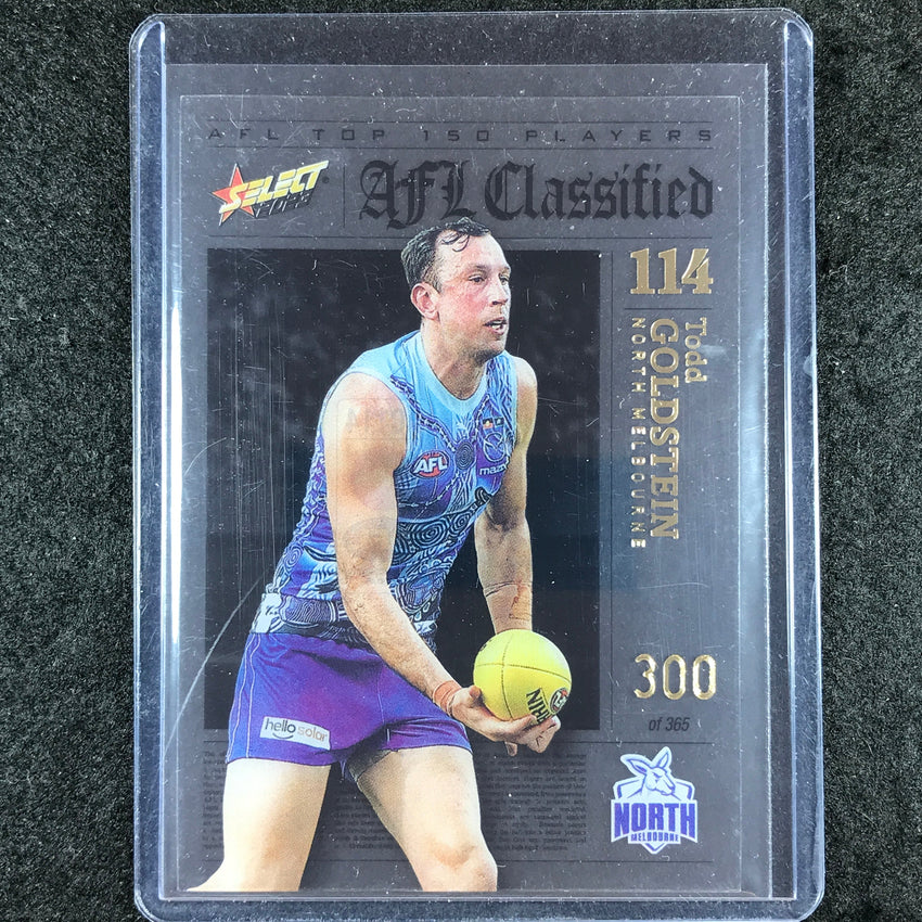 2023 Select AFL Footy Stars TODD GOLDSTEIN AFL Classified 300/365
