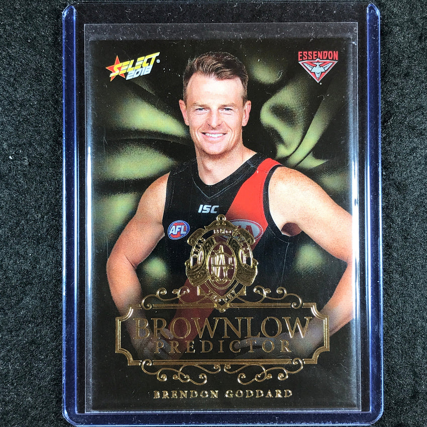 2018 Select AFL Footy Stars BRENDON GODDARD Brownlow Predictor 119/250