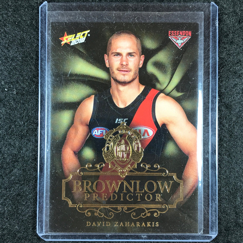 2018 Select AFL Footy Stars DAVID ZAHARAKIS Brownlow Predictor 141/250