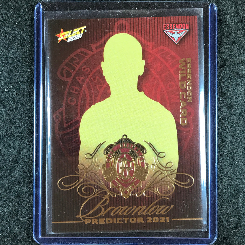 2021 Select AFL Footy Stars ESSENDON WILDCARD Brownlow Predictor Gold 134/140