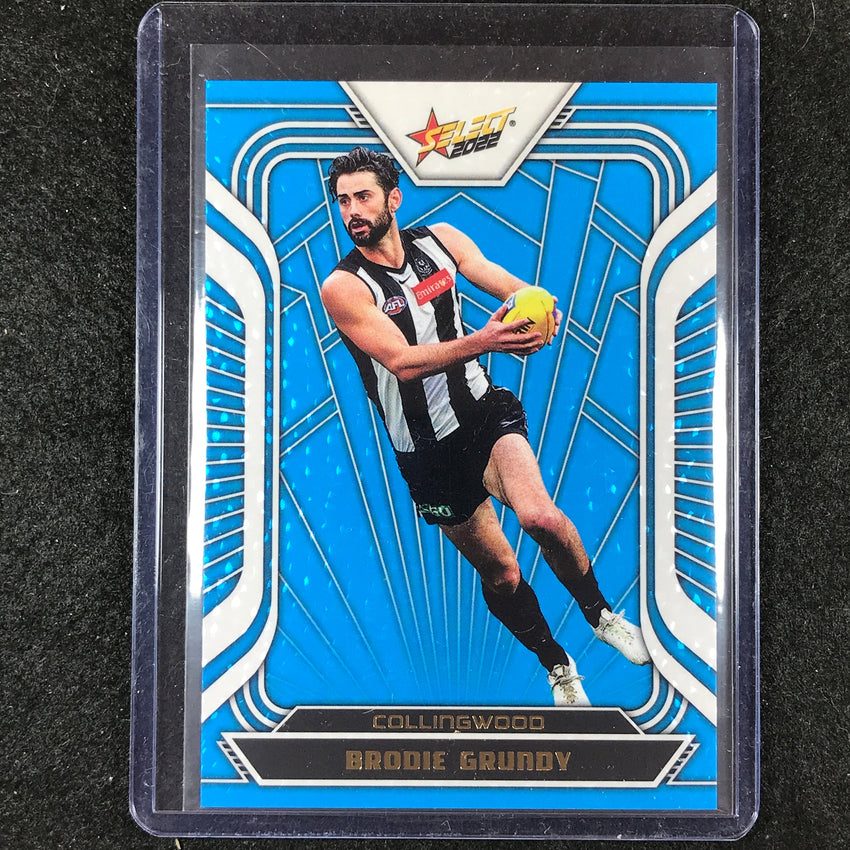 2022 Select AFL Footy Stars BRODIE GRUNDY Fractured Arctic Blue 34/190