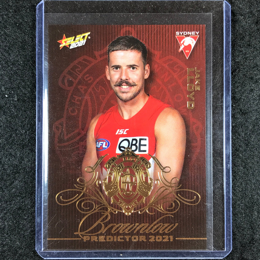 2021 Select AFL Footy Stars JAKE LLOYD Brownlow Predictor Gold 54/140
