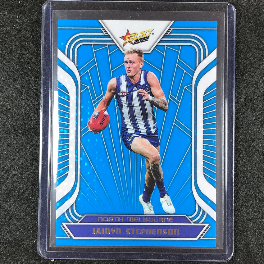 2022 Select AFL Footy Stars JAIDYN STEPHENSON Fractured Arctic Blue 135/190