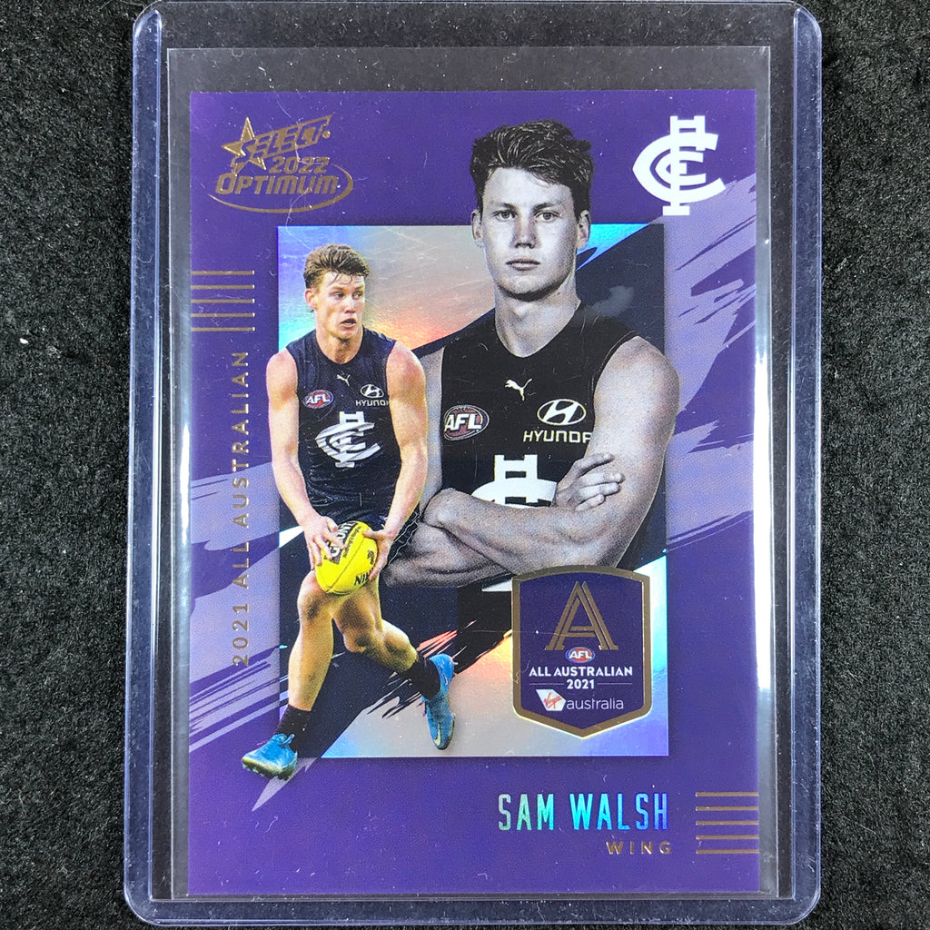 2022 Select AFL Optimum SAM WALSH 2021 All Australian 93/195 Cherry