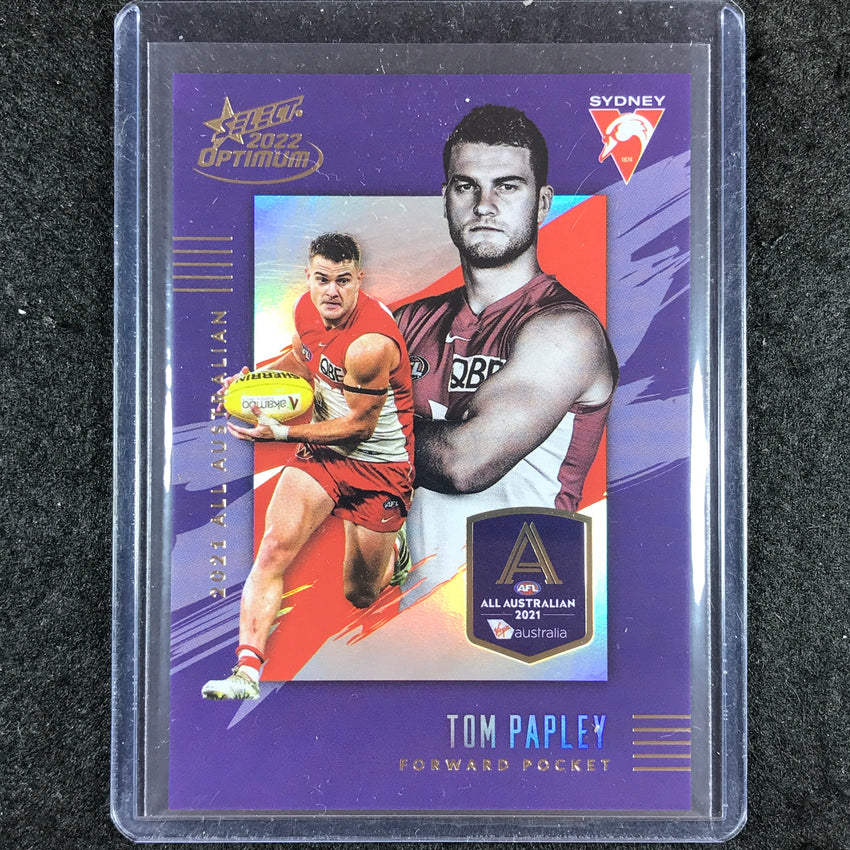 2022 Select AFL Optimum TOM PAPLEY 2021 All Australian 46/195