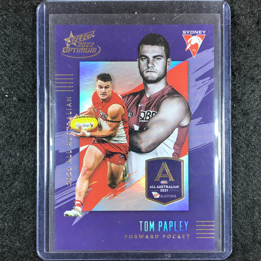 2022 Select AFL Optimum TOM PAPLEY 2021 All Australian 005/195