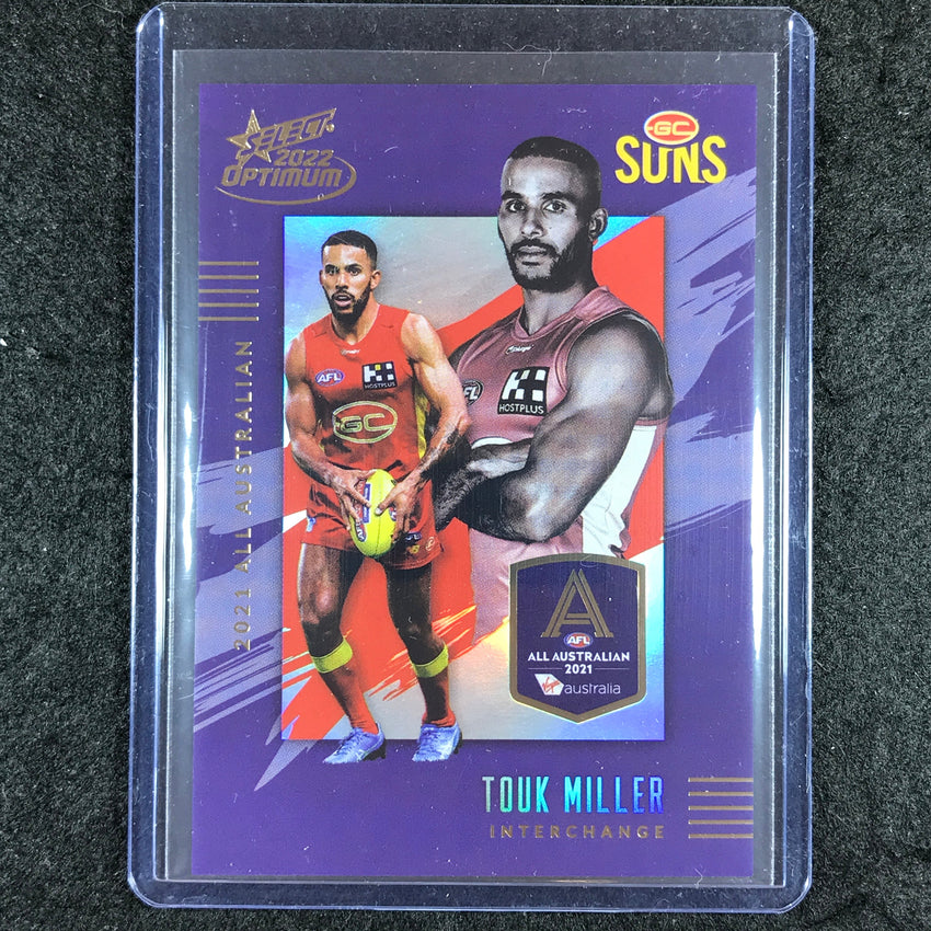 2022 Select AFL Optimum TOUK MILLER 2021 All Australian 25/195