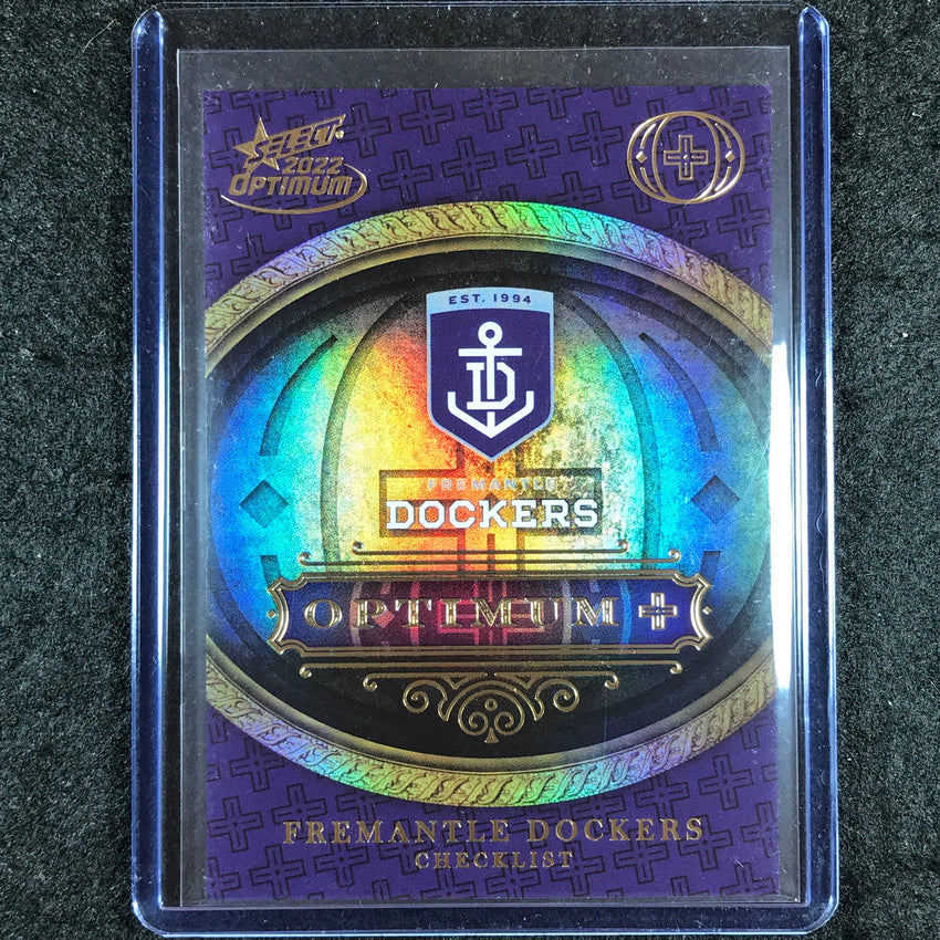 2022 Select AFL Optimum FREMANTLE DOCKERS Optimum Plus Logo Checklist 13/115