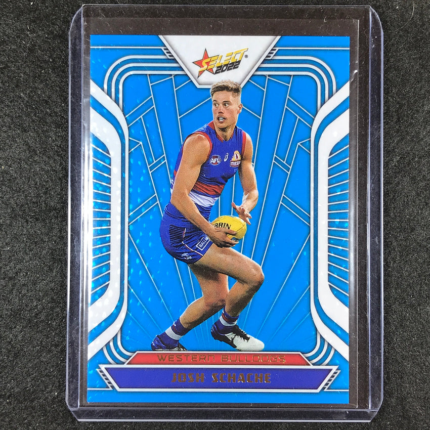 2022 Select AFL Footy Stars JOSH SCHACHE Fractured Arctic Blue 34/190