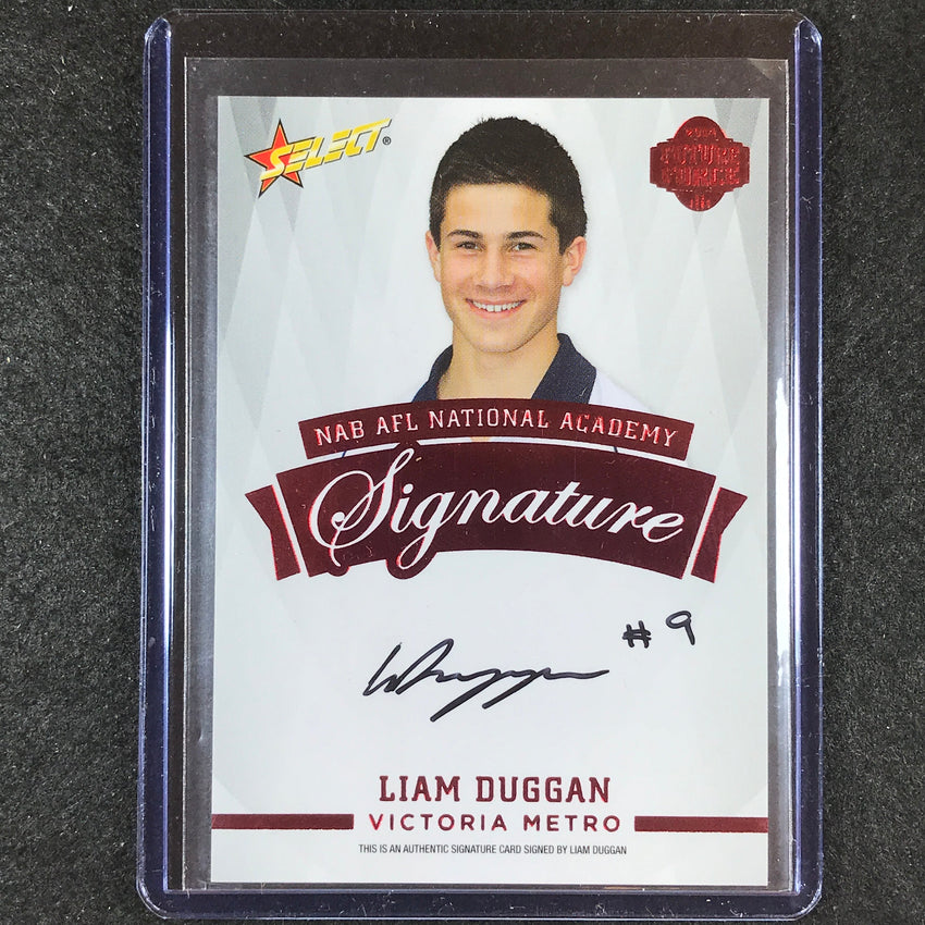 2014 Select AFL Future Force LIAM DUGGAN NAB Academy Red Signature 104/200