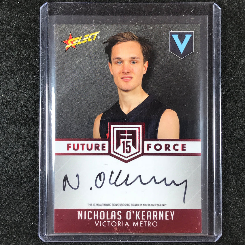 2015 Select AFL Future Force NICHOLAS O'KEARNEY Red Signature 25/200