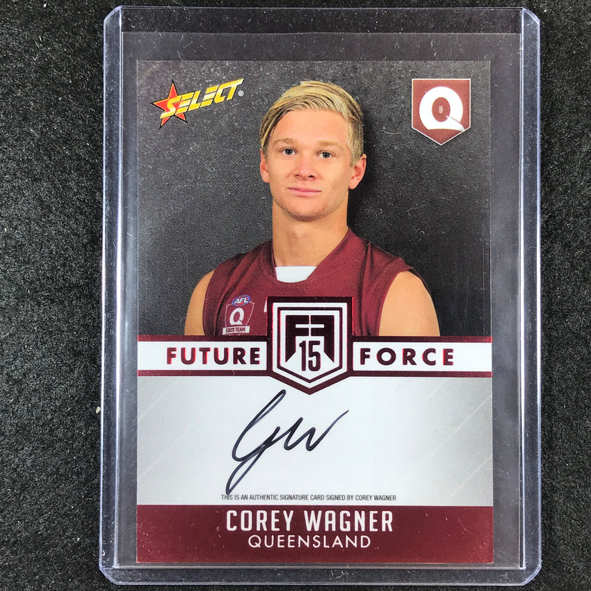 2015 Select AFL Future Force COREY WAGNER Red Signature 172/200
