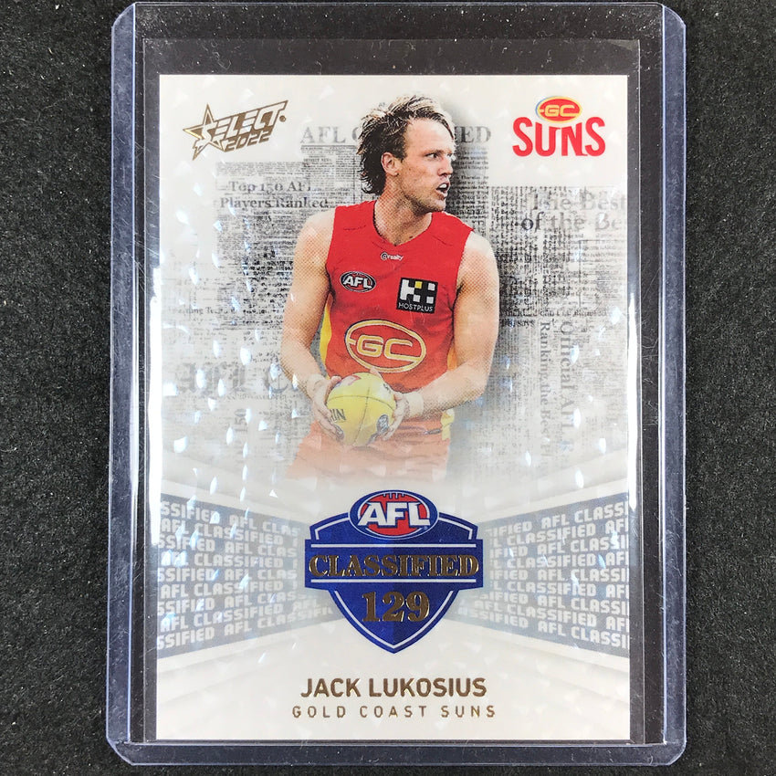 2022 Select AFL Footy Stars JACK LUKOSIUS Classified 165/270