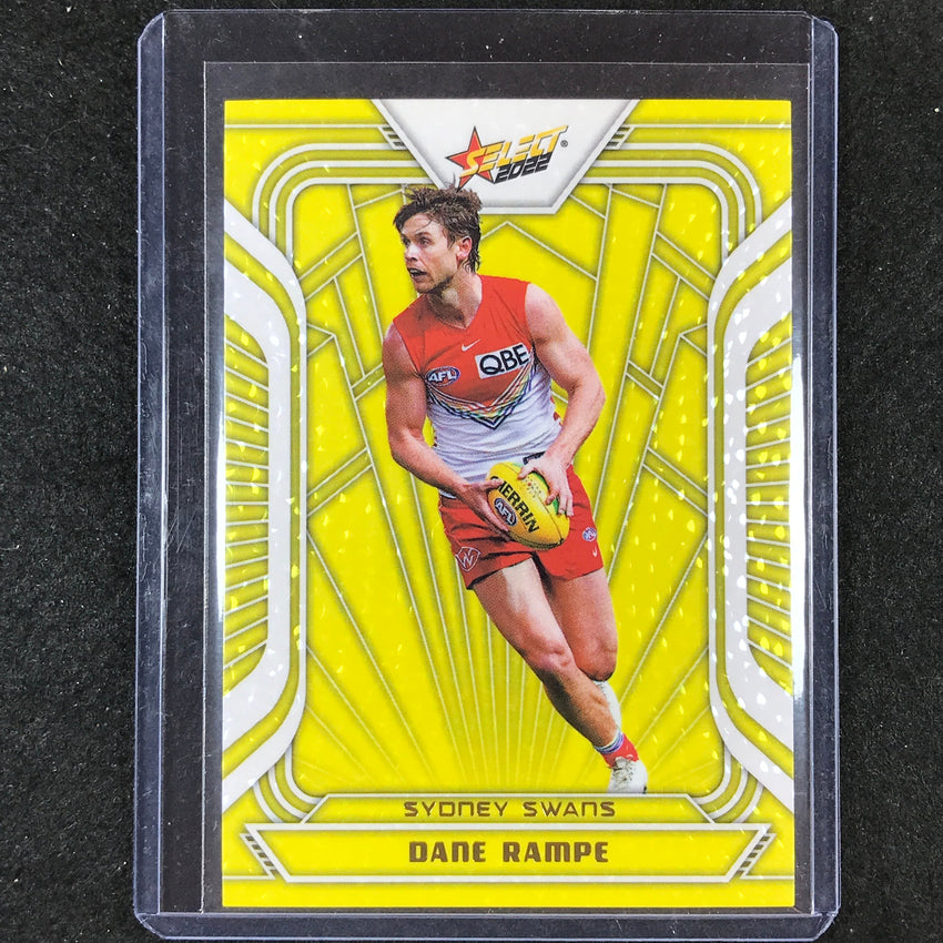 2022 Select AFL Footy Stars DANE RAMPE Fractured Acid Yellow 127/145