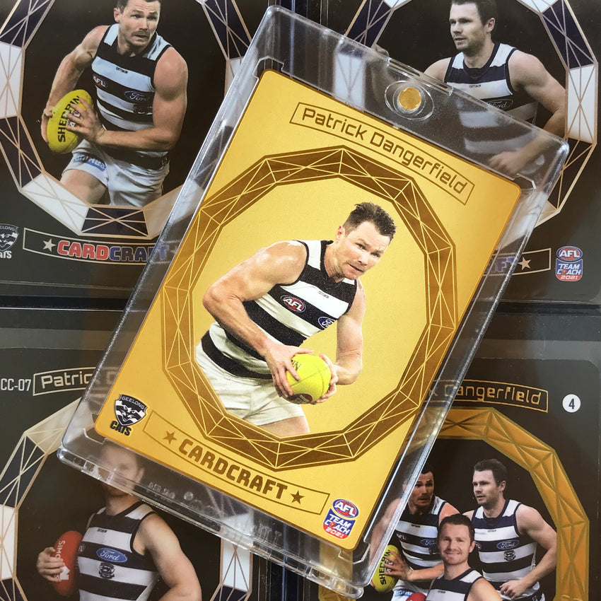 2021 TeamCoach AFL Card Craft PATRICK DANGERFIELD Gold Plated 24k CC07 (B)