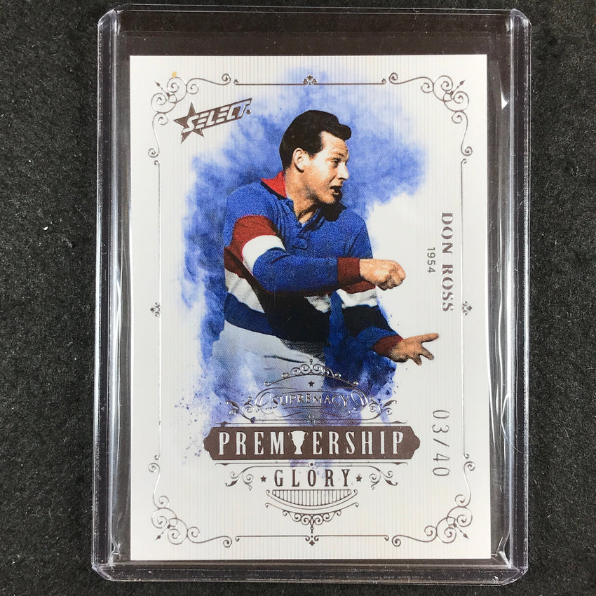 2019 Select AFL Supremacy DON ROSS Premiership Glory 03/40